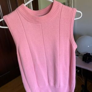 Vintage mock neck sweater vest
